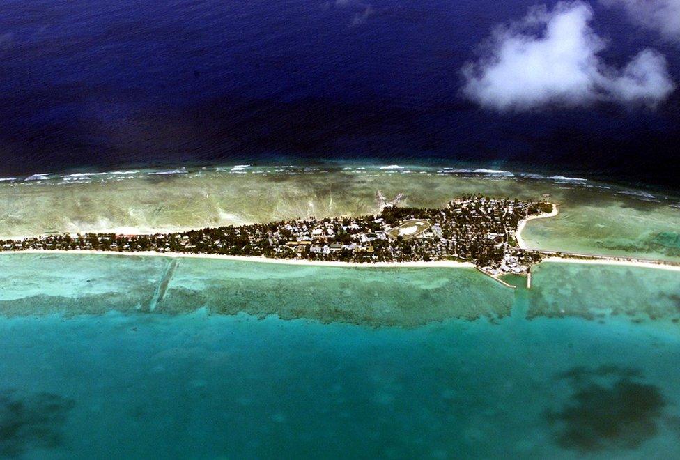 Vacant land is at a premium on Tarawa atoll, capital of the vast archipelago nation of Kiribati 11 September 2001, which has offered to accept some of 670 mainly Afghan refugees bound for neighbouring Nauru