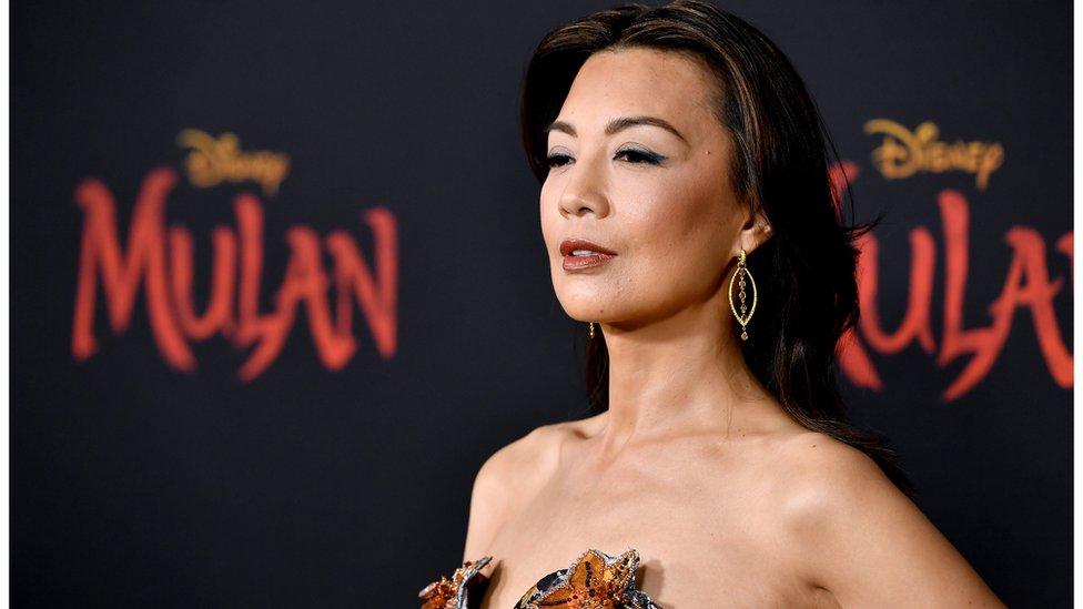 Ming-Na Wen at the Mulan Premiere.