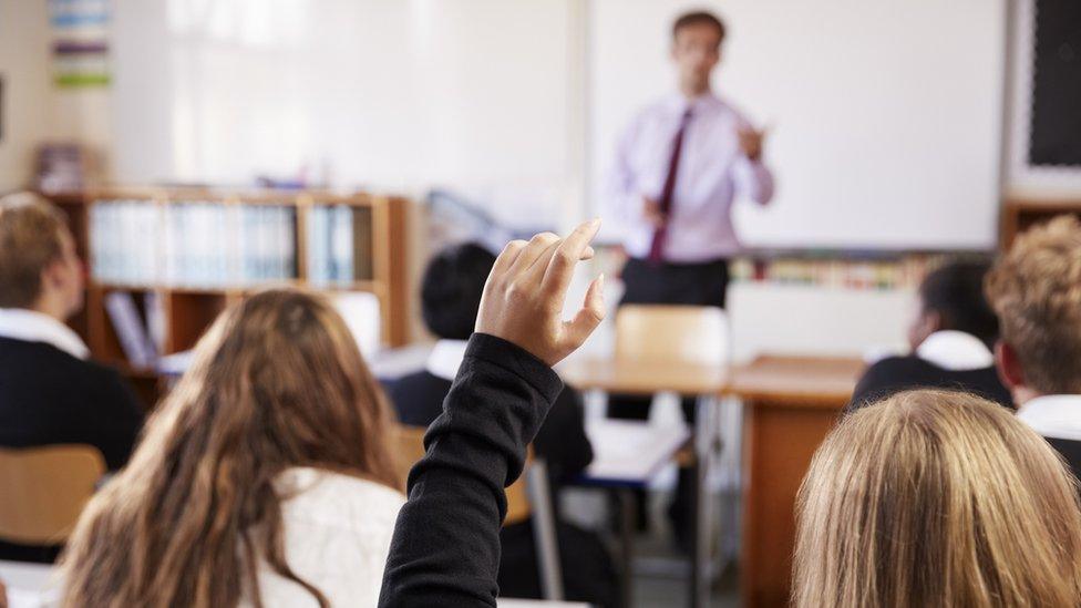 teacher in a classroom