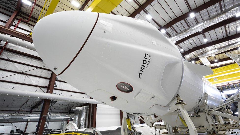 Axiom SpaceX rocket for mission