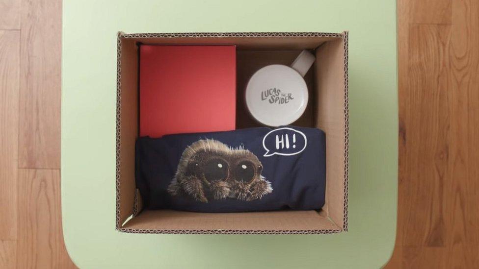 Box of merchandise