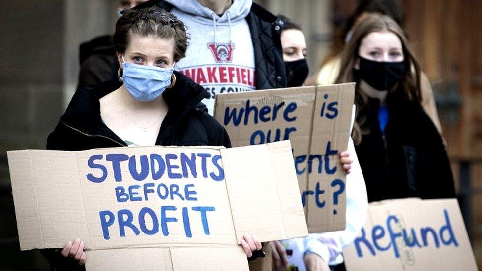 Student lockdown protest