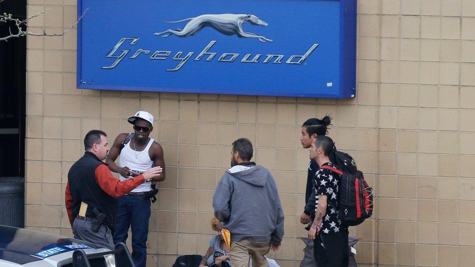 The Greyhound bus station closed after the shooting