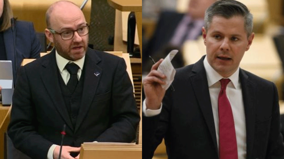 Patrick Harvie and Derek Mackay