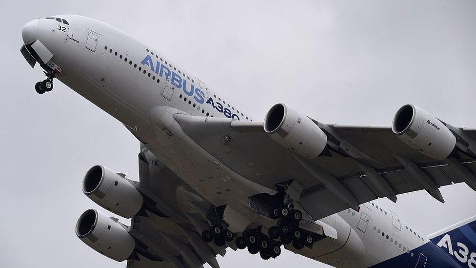 A380 at the Paris Airshow in 2015