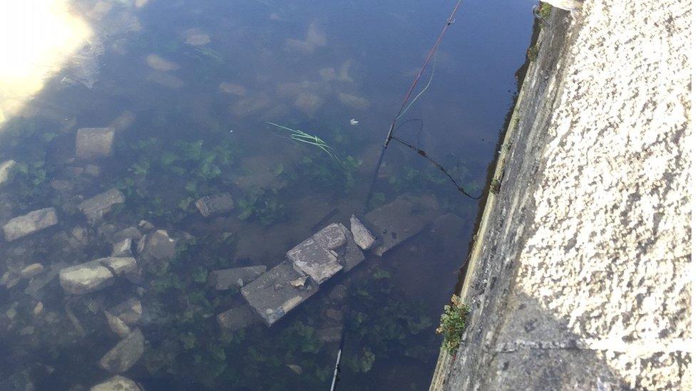 Damaged Town Bridge in Bradford-on-Avon