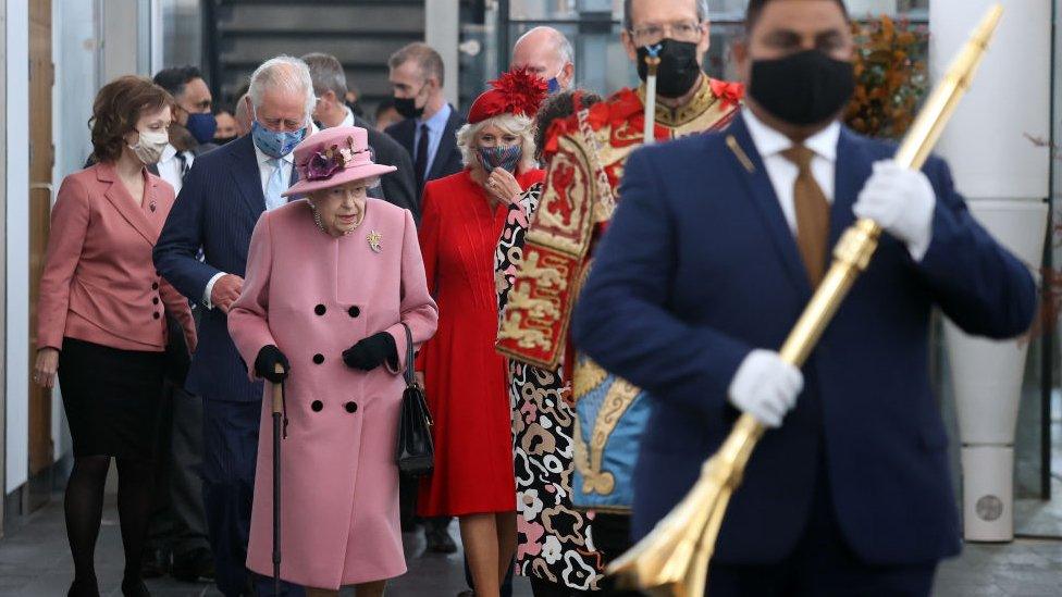 The official opening of the Senedd in 2021