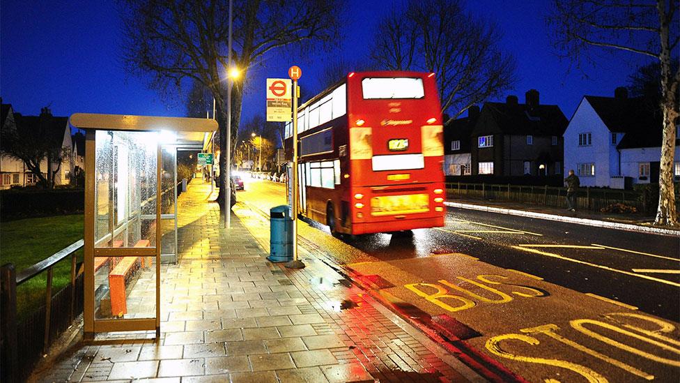 Bus stop in Eltham, London, where Stephen Lawrence was attacked