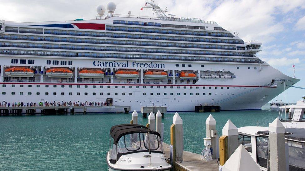 Carnival Freedom in Key West, Florida, February 18, 2013