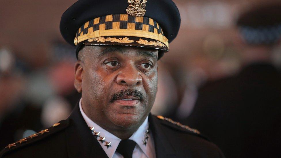 Chicago police Superintendent Eddie Johnson