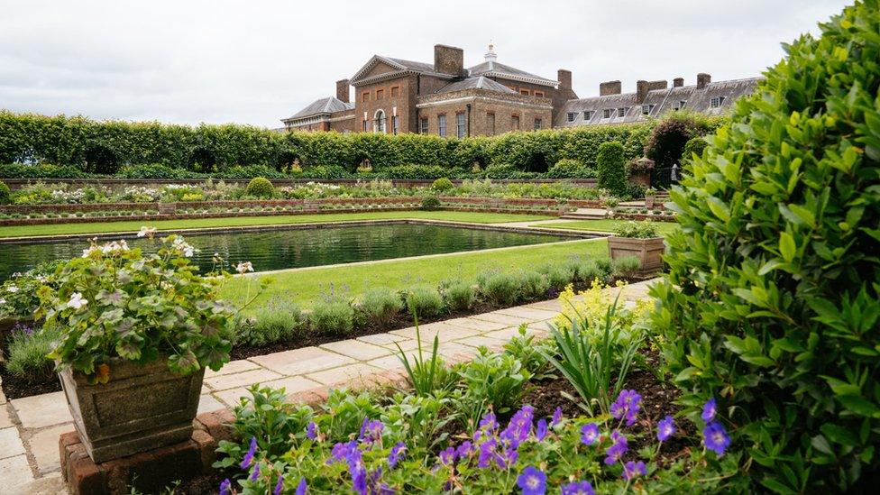 The redesigned Sunken Garden at Kensington Palace