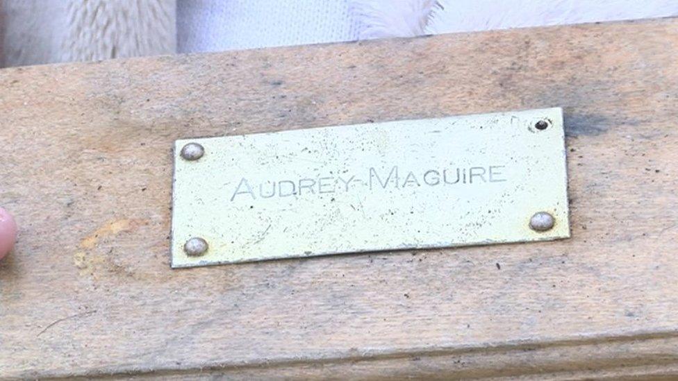 Audrey Maguire plaque