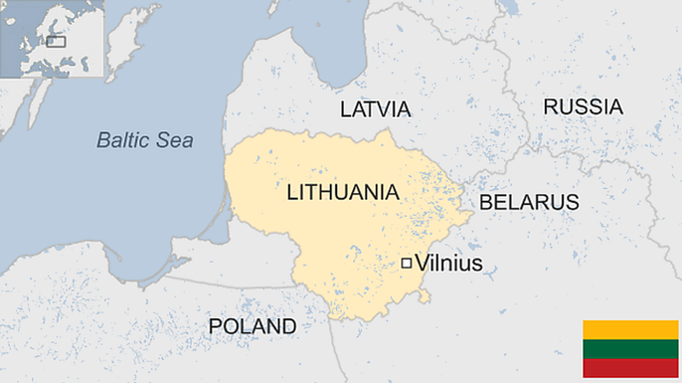 Map of Lithuania