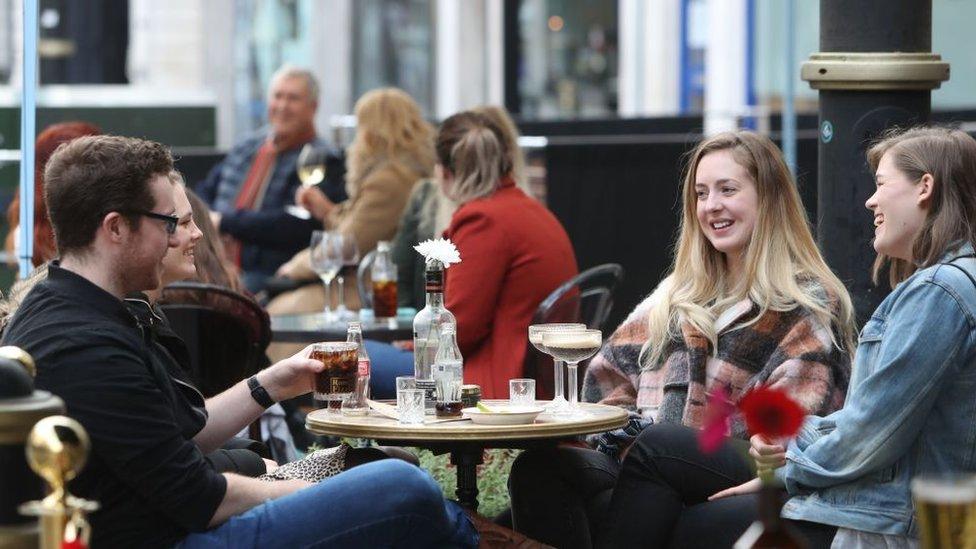 People enjoying a drink