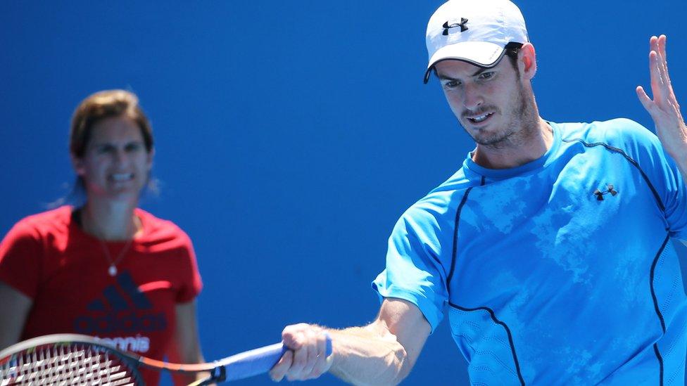 Amelie Mauresmo and Andy Murray