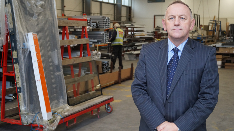 Alan Brayley in his factory