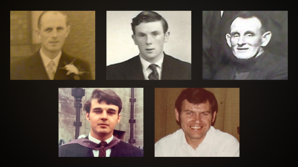 The victims of the Brougher IRA landmine attack