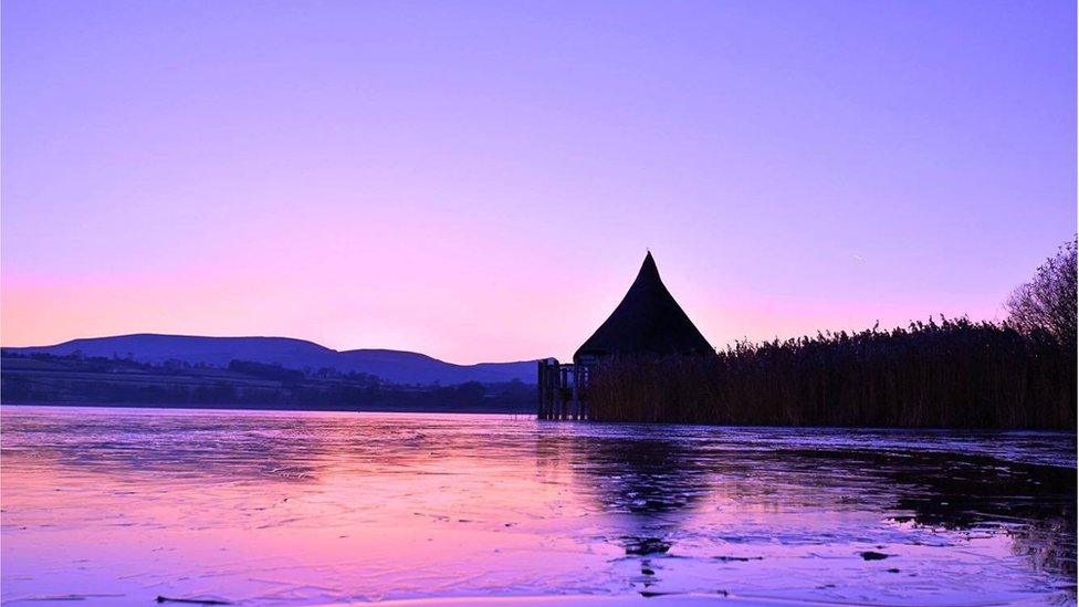 Wonderful Welsh winter sunrise across the majestic Llangorse Lake in the Brecon Beacons taken by Melanie Lewis.