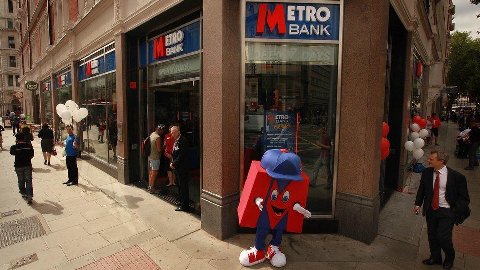 Metro bank mascot