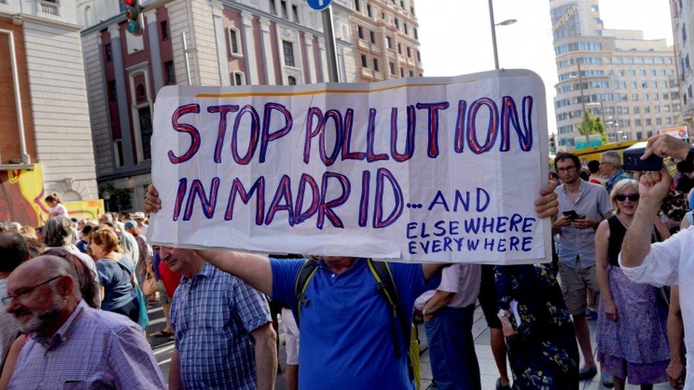 Madrid Central protest