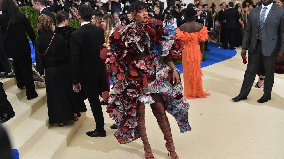 Rihanna attends the 'Rei Kawakubo/Comme des Garcons: Art Of The In-Between' Costume Institute Gala at Metropolitan Museum of Art on May 1, 2017 in New York City.