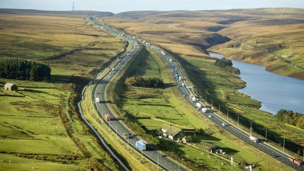 M62 near Huddersfield