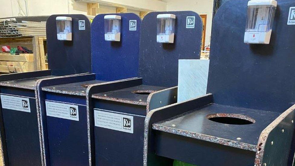 Plastic bins