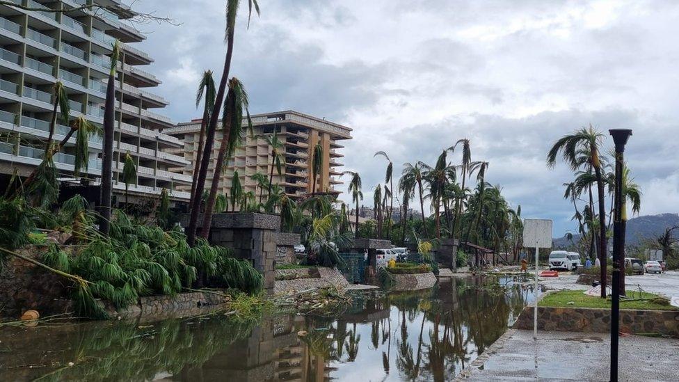 Photo by David showing some of the destruction in Acapulco