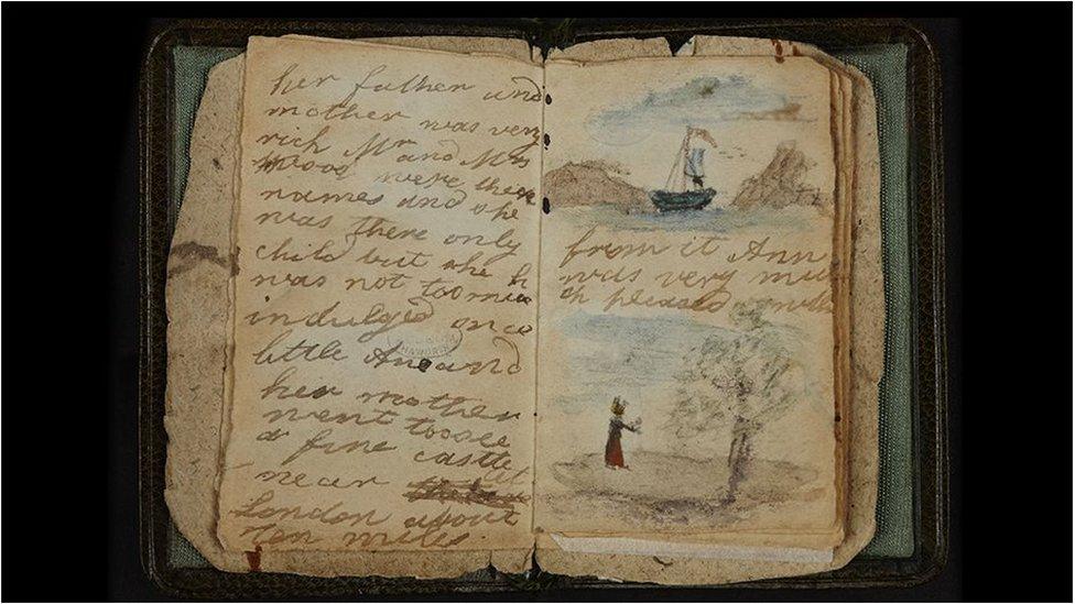 Miniature-book-made-by-Charlotte-Bronte.