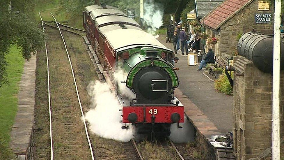Restored steam loco