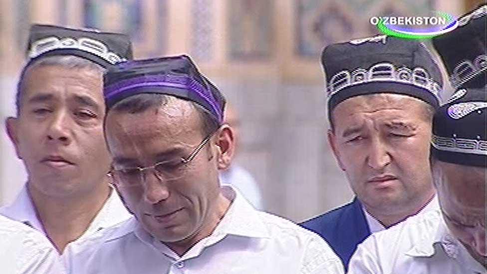 Screengrab from Uzbek Ozbekiston TV