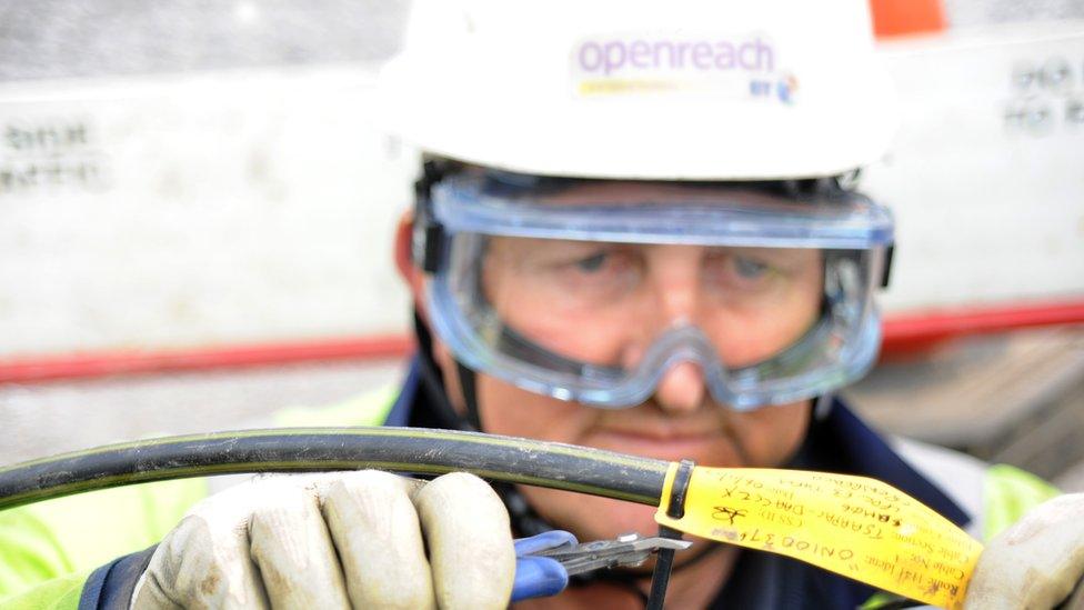 BT Openreach worker