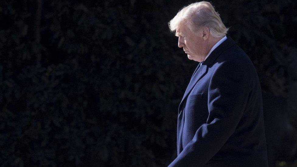 US President Donald J. Trump walks to depart the South Lawn of the White House by Marine One, in Washington, DC, USA, 05 January 2018