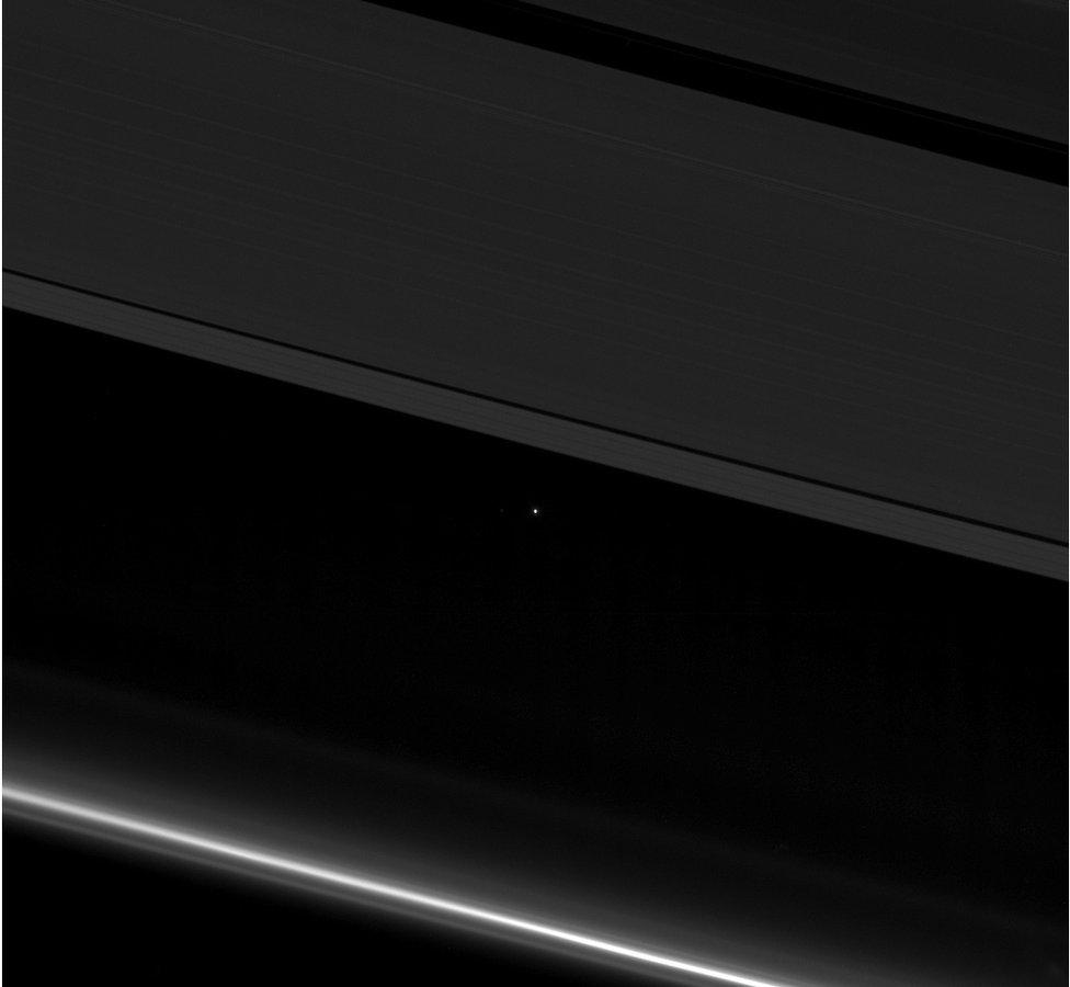 Earth seen from Saturn