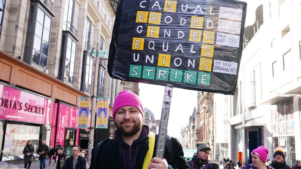 protester in Glasgow