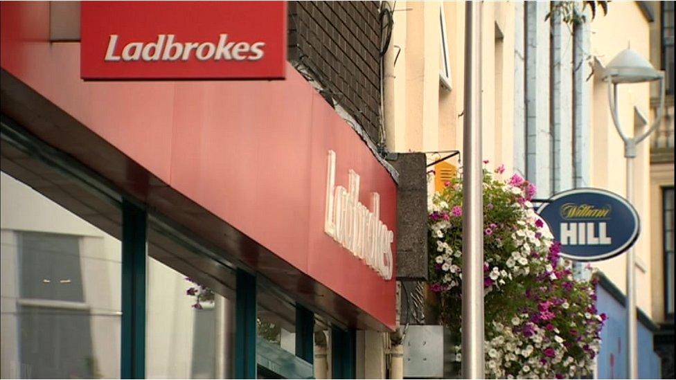 Bookmakers on a high street