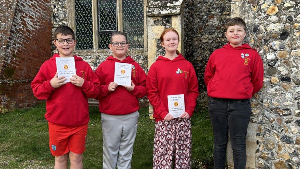 The four young bell ringers