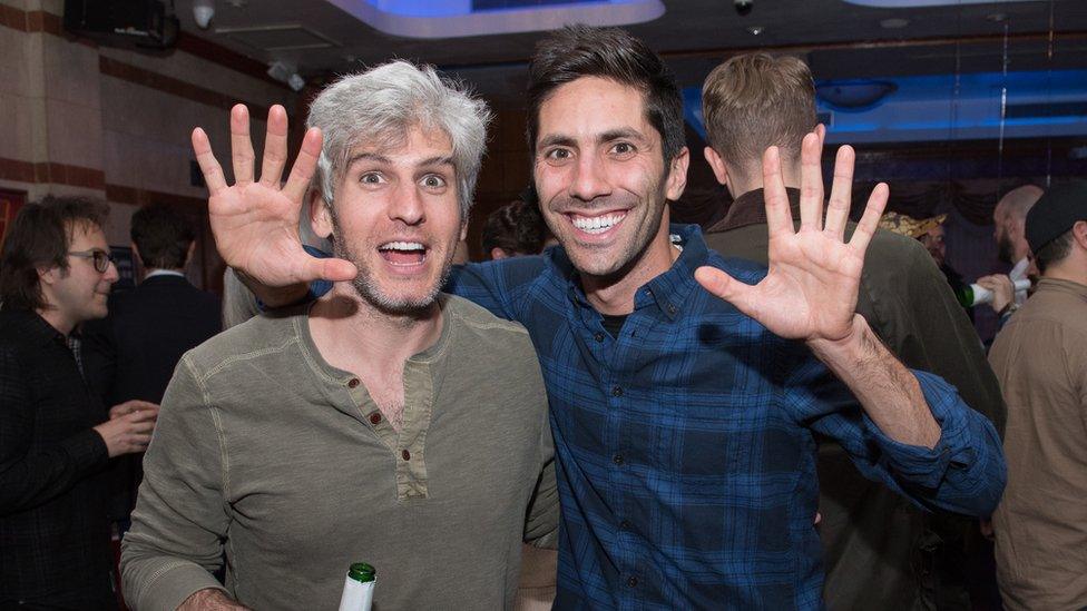 Catfish co-hosts Max Joseph and Nev Schuman