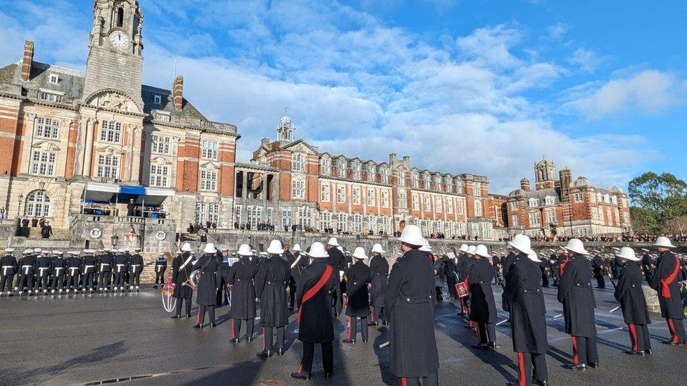 Recruits at the passing out parade