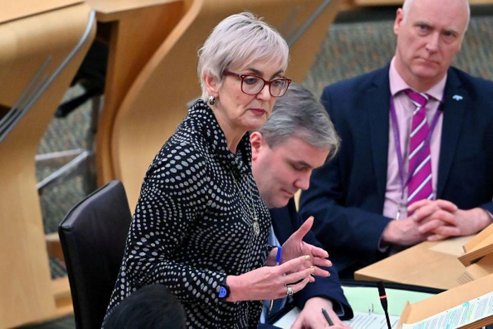 Angela Constance in Holyrood