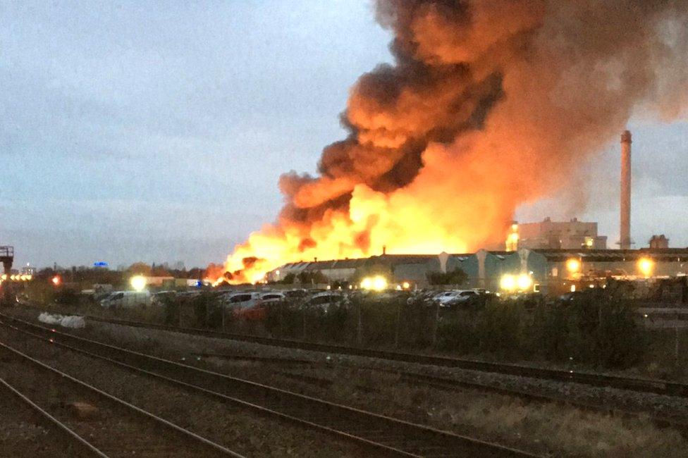 Fire in Tyseley