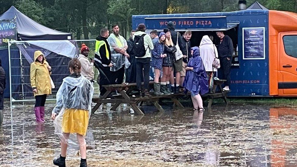 Rain at Standon Calling