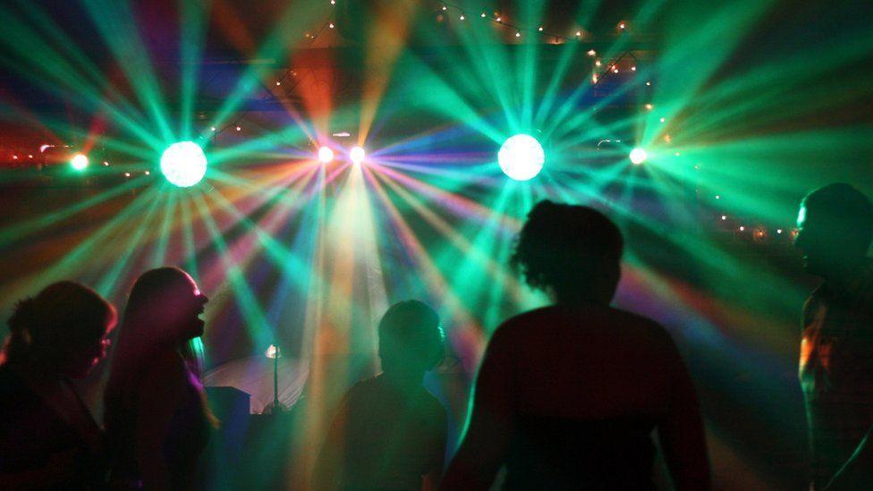 People dancing in a nightclub