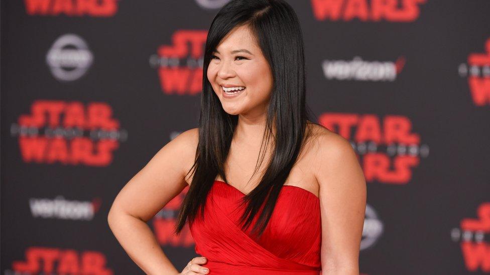 Kelly Marie Tran attends Premiere of Star Wars: The Last Jedi