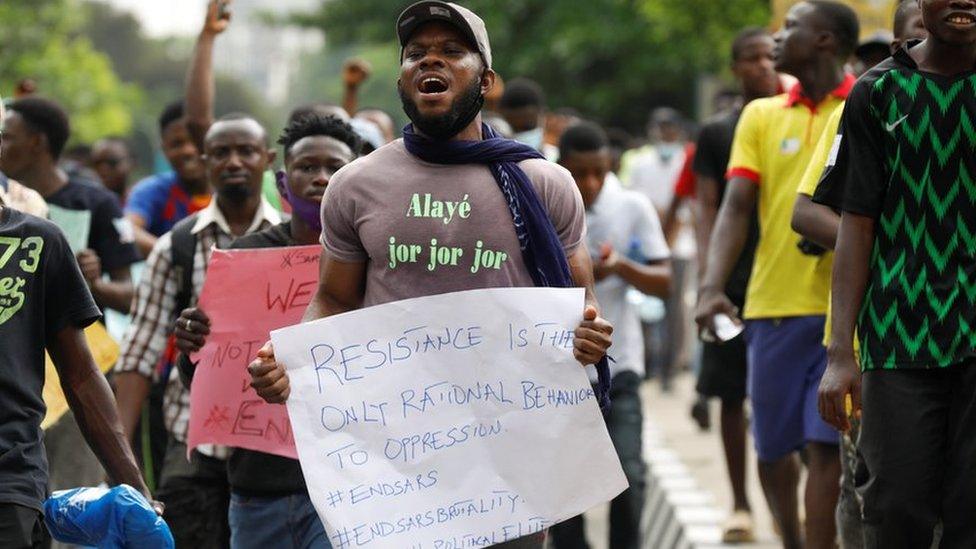 endsars protest in Lagos