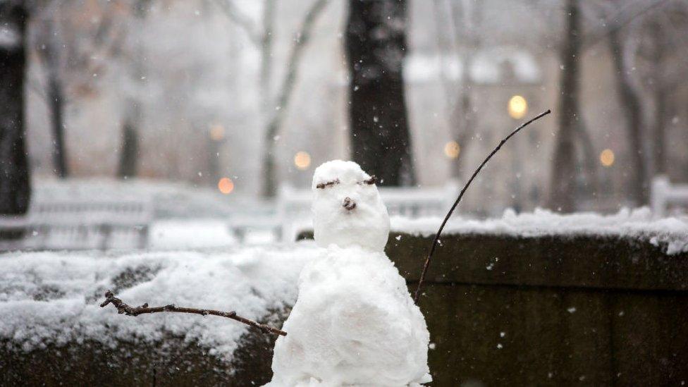 a snowman