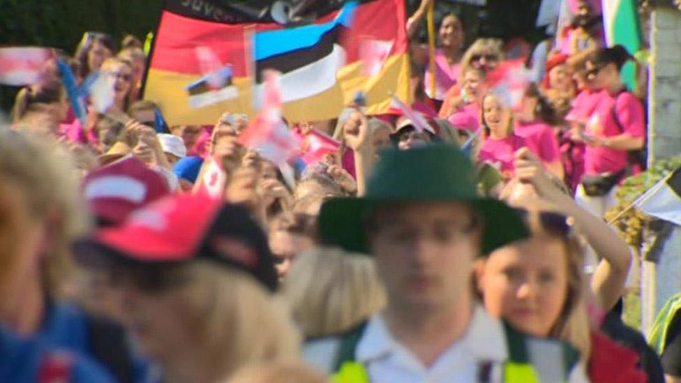 Crowds at Llangollen in 2015