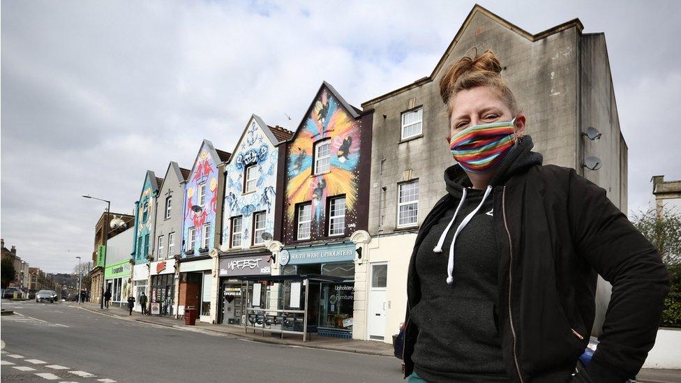 Bristol street artist Ejit's on North Street in Bedminster