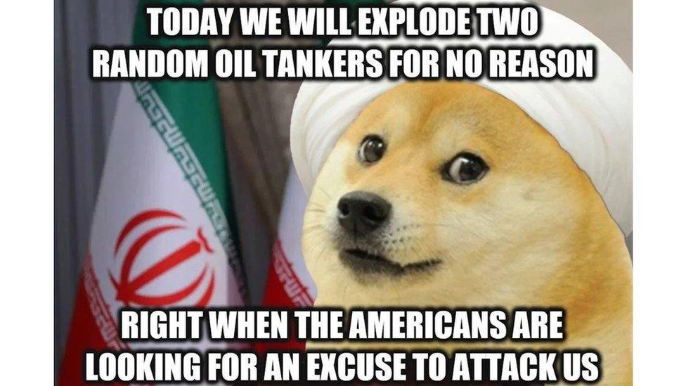 Today we will explode two random oil tankers for no reason. Right when the Americans are looking for an excuse to attack us