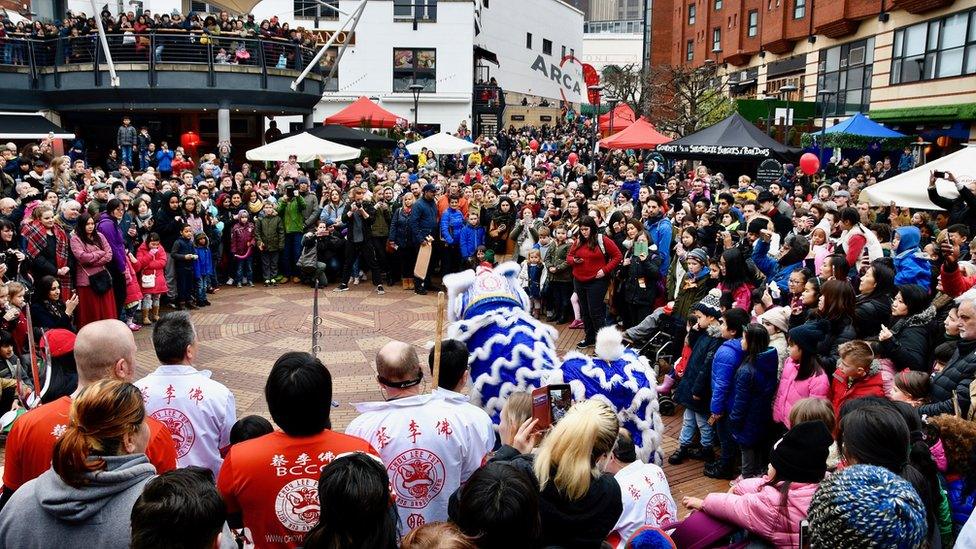 Chinese New Year celebrations in Birmingham Southside